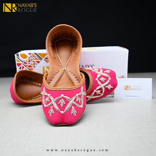 Luxurious Embroidery Leather Khussa