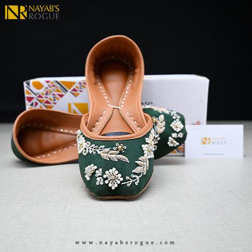 Luxurious Embroidery Leather Khussa