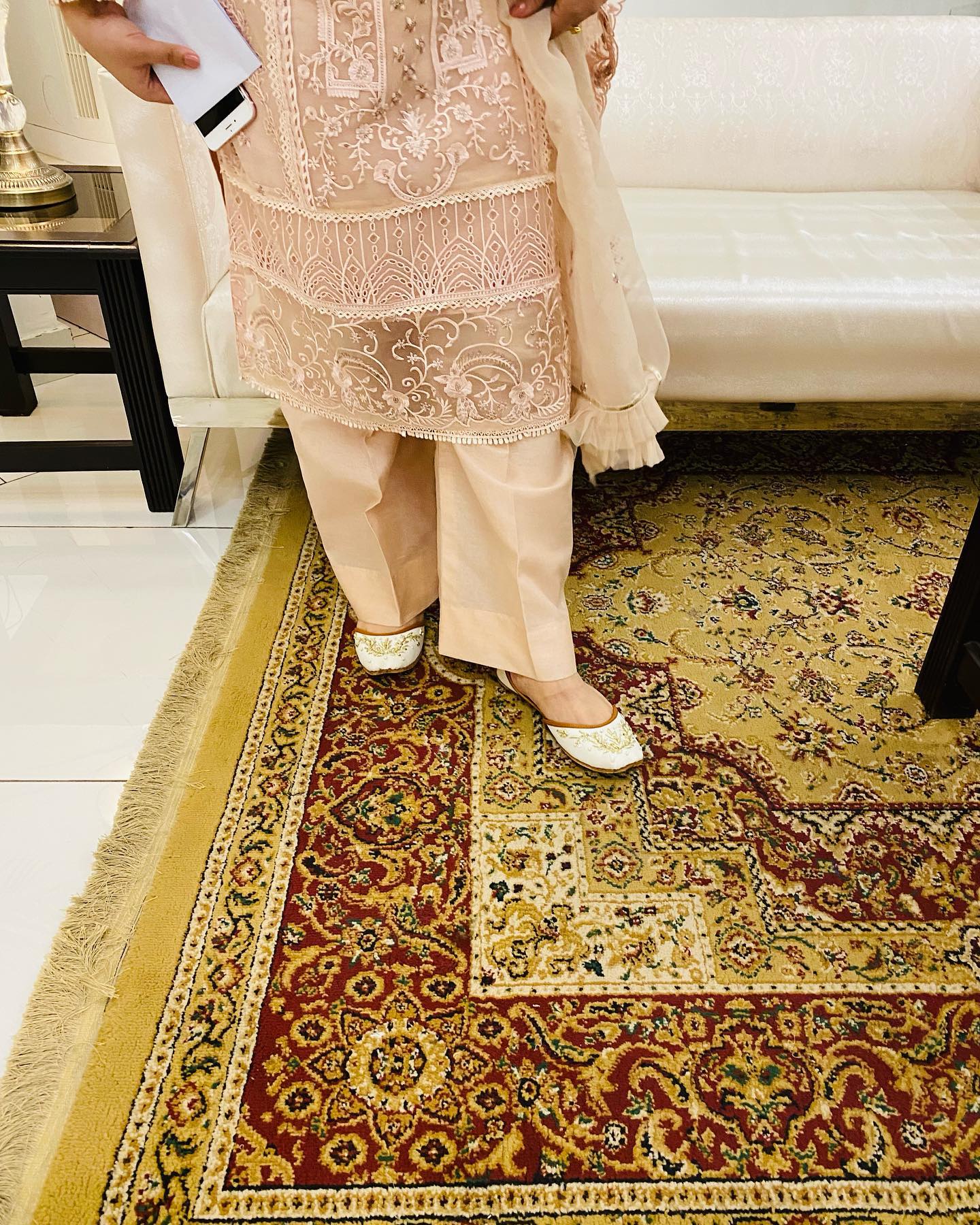 Khussa in Luxury Leather - white