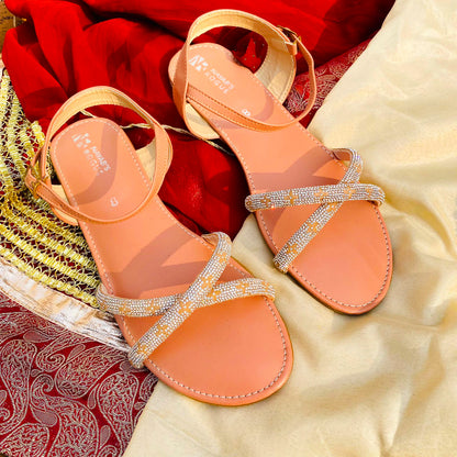 Womens Flat Sandals with Soft Jelly Sole