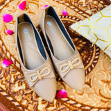 Flat Shoes for Women - Brown