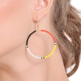 Native American Wheel Earrings