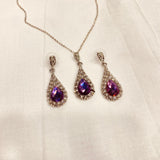 Ocean Breeze Bridal Jewelry Set: Earrings & Necklace