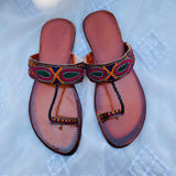 Fancy Multi Kolhapuri Chappal for Girl