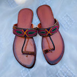 Fancy Multi Kolhapuri Chappal for Girl