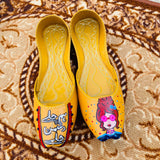 Hum Chalay Dushan Jhalay - Hand Painted Khussa