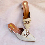 Casual Chained Sling Back Shoes (8014)