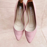 Trendy Fancy Women  Block Heel Pumps - Pink and Black (12000214)