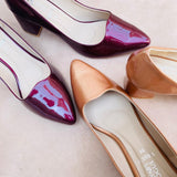 Fancy Block Heel Pumps for Women (12000216)