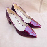 Fancy Block Heel Pumps for Women (12000216)