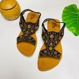 Ladies Kohati Chappal with Beautiful Embroidery