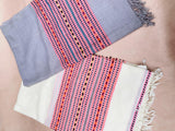 Hand-Woven Pure Wool Shawl with Colorful Embroidery