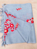 Handmade Pure Woolen Shawl with Beautiful Embroidery