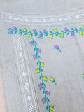 Pure Woolen Hand-Woven Shawl with Tarkashi Embroidery