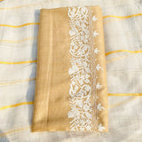 Indian Shawls with White Embroidery