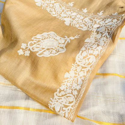 Indian Shawls with White Embroidery