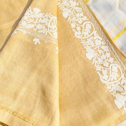 Indian Shawls with White Embroidery