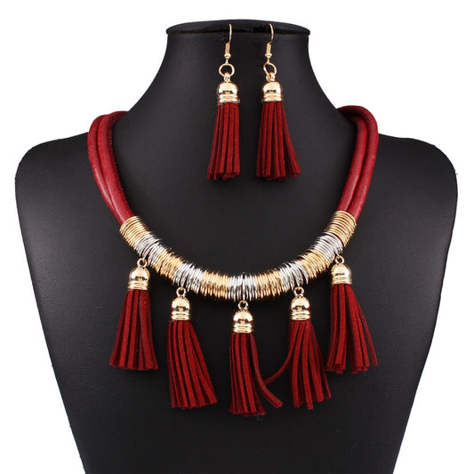 Ruloa jewelry set - Red