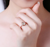 Hibiscus Zircon Ring for Women