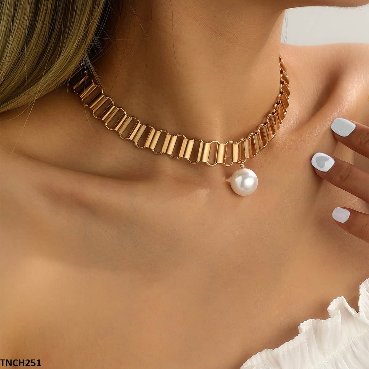 YPG Pearl Step Necklace - TNCH (TNCH251)