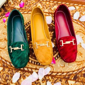 Flat Velvet Pumps available in 3 Colours
