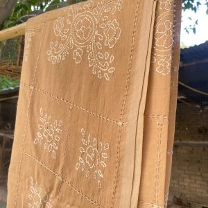 Handmade Beautiful Embroidery Lawn Summer Full Shawl
