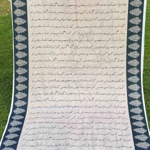 Beautiful Silk Calligraphic Dupatta