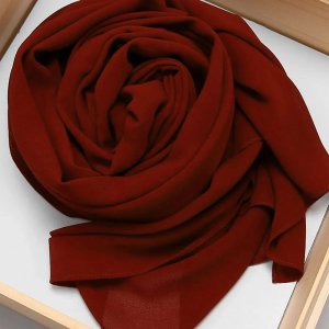 Causal Solid Chiffon Scarf