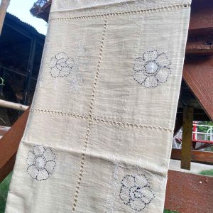 Handmade Embroidery Lawn Summer Full Shawl - Skin