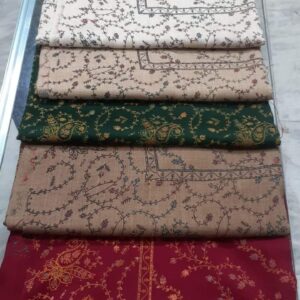embroidered wool shawl